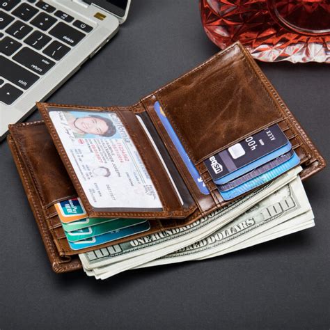 7 mens rfid wallet large capacity card slots|men's rfid wallet.